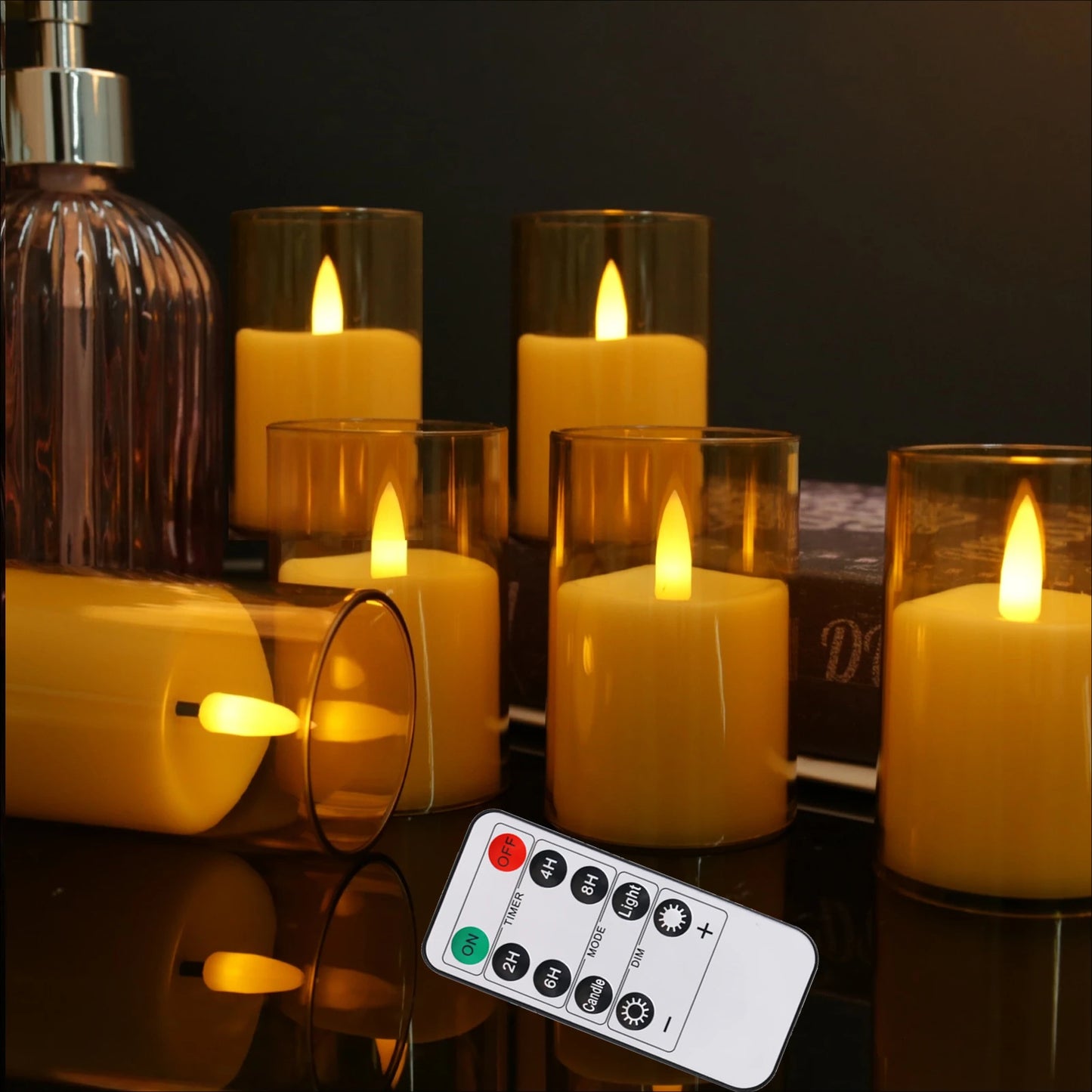 Flameless LED Electronic Candle with Remote Control LED Lighting
