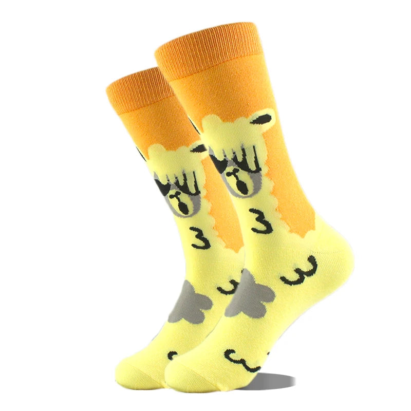 Cool Design Avocado Crew Socks Men Creative