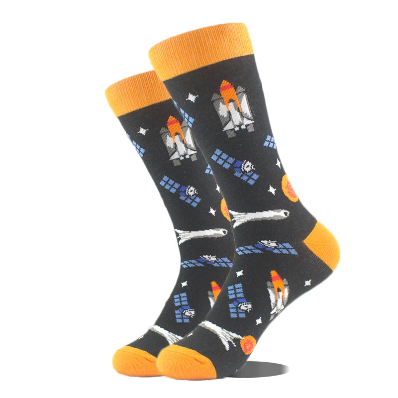 Cool Design Avocado Crew Socks Men Creative