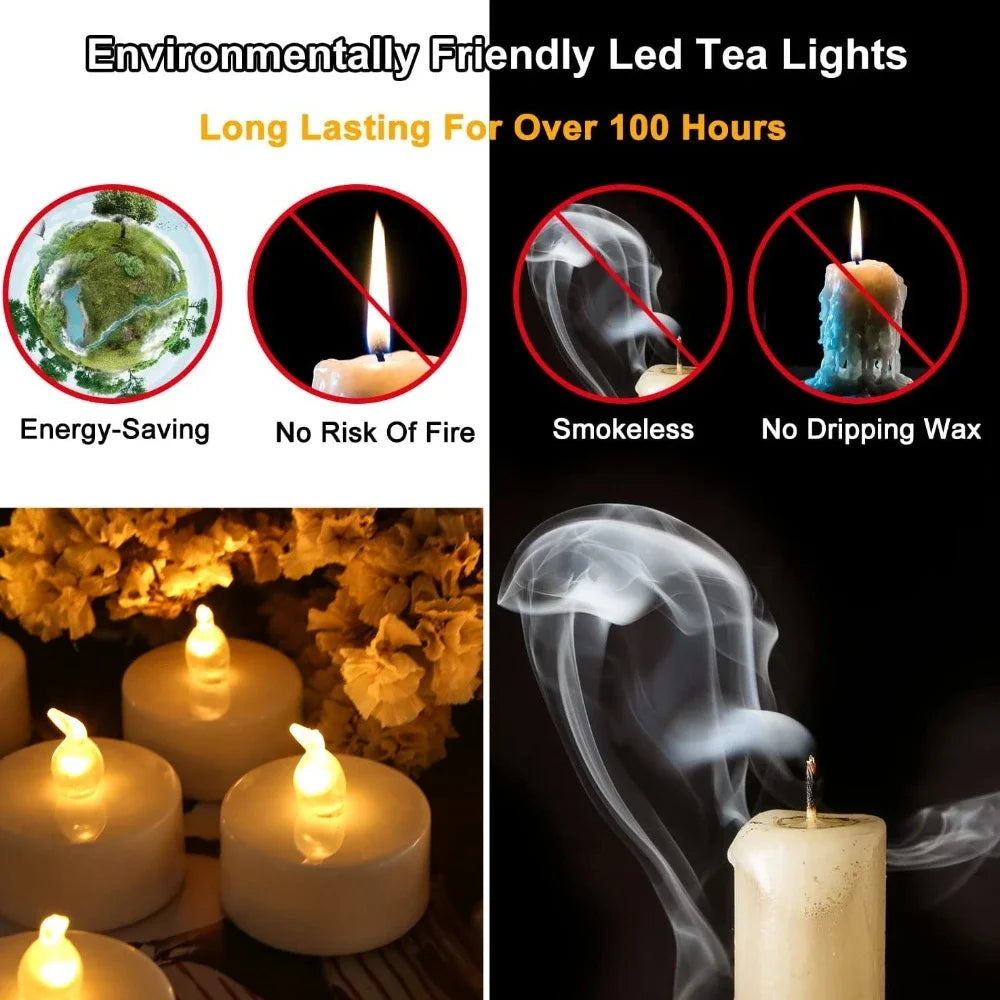 Flameless LED Electronic Candle with Remote Control LED Lighting