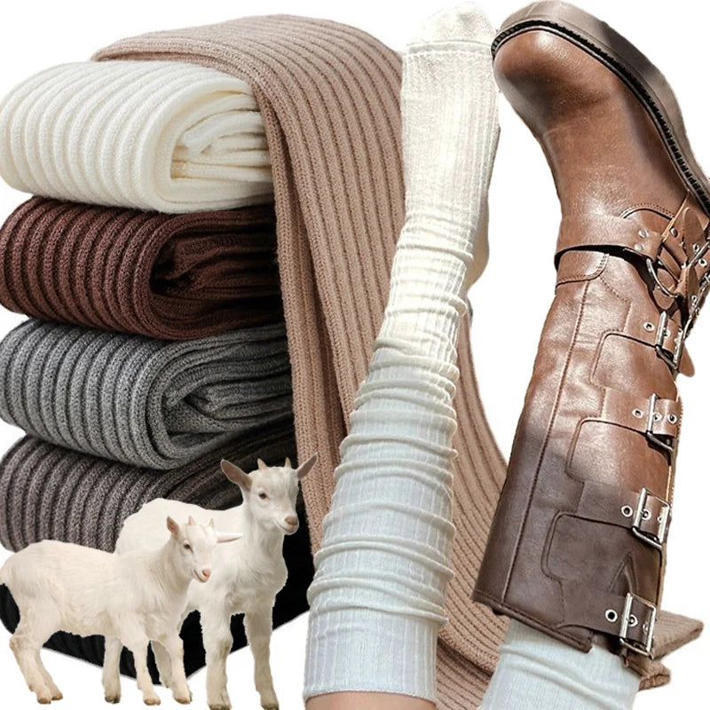1/2pairs Women's Casual Knitted Long Socks Autumn Winter