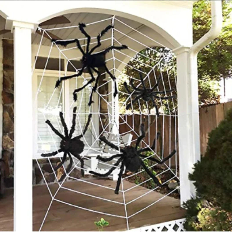 Extra Large Plush Black Spider Outdoor Home
